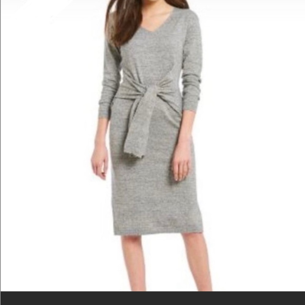 COPY - Gibson & Latimer Heather Grey sweater dress.